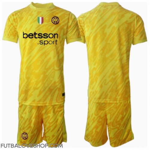 Dres Inter Milan Brankarsky Preč pre deti 2024-25 Krátky Rukáv (+ trenírky)